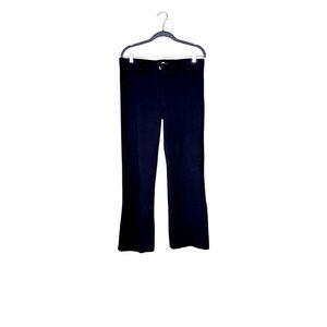 Betabrand black classic yoga dress pants size L